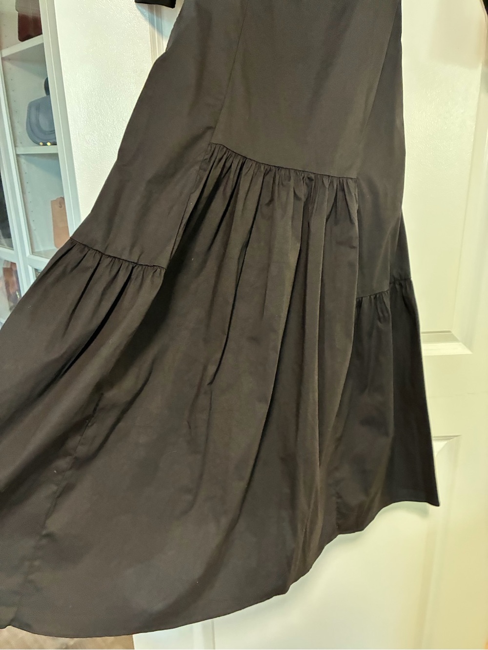 Tuckernuck Black Marissa Midi Dress Fit and Flare Off-the-Shoulder sz S - Picture 7 of 12